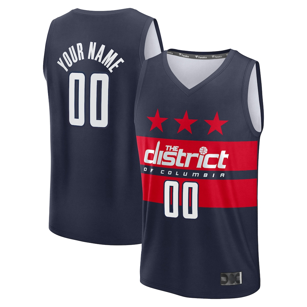 Ldoa Custom W.Wizards Navy Fast Break Jerseys - Statement Edition
