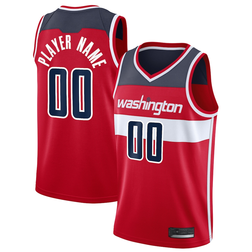 Ldoa Custom W.Wizards Red 2020-21 Swingman Jerseys - Icon Edition