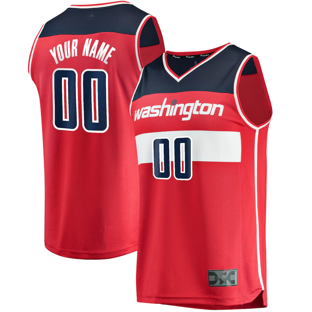 Ldoa Custom W.Wizards Red Fast Break Replica Jerseys - Icon Edition