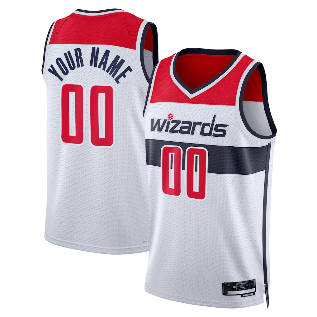 Ldoa Custom W.Wizards White Swingman Jerseys - Association Edition