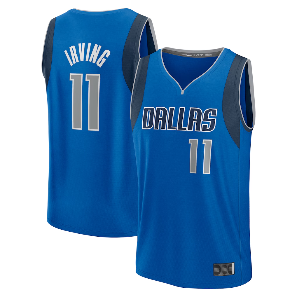 Ldoa D.Mavericks #11 Kyrie Irving Blue Fast Break Replica Player Jerseys - Icon Edition