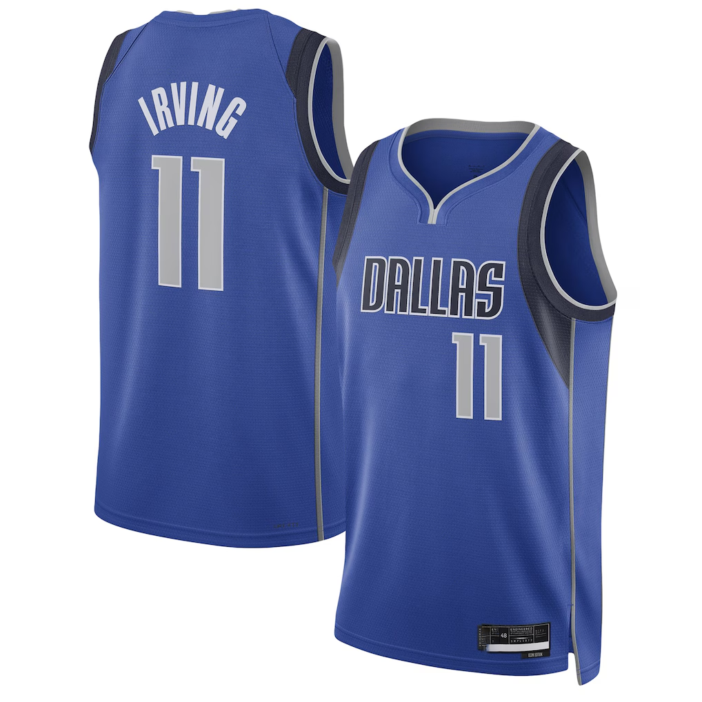 Ldoa D.Mavericks #11 Kyrie Irving Blue Swingman Jerseys - Icon Edition