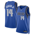 Ldoa D.Mavericks #14 Morez Johnson Jr. Blue Icon Swingman Stitched Jerseys