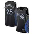 Ldoa D.Mavericks #25 P.J. Washington Jr. Black 2025-2026 City Edition Swingman Stitched Jerseys
