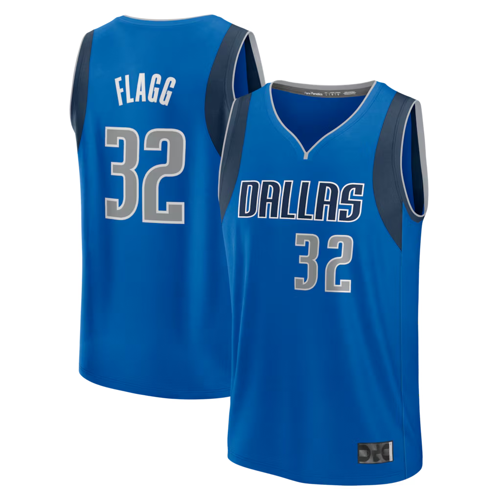 Ldoa D.Mavericks #32 Cooper Flagg Blue 2025 Draft First Round Pick Fast Break Replica Jerseys - Icon Edition