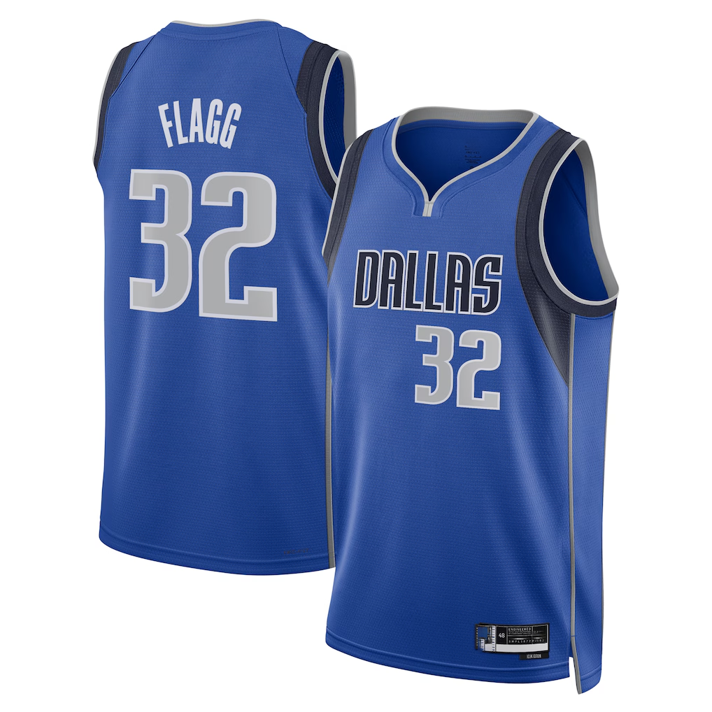 Ldoa D.Mavericks #32 Cooper Flagg Blue 2025  Draft First Round Pick Swingman Jerseys - Icon Edition