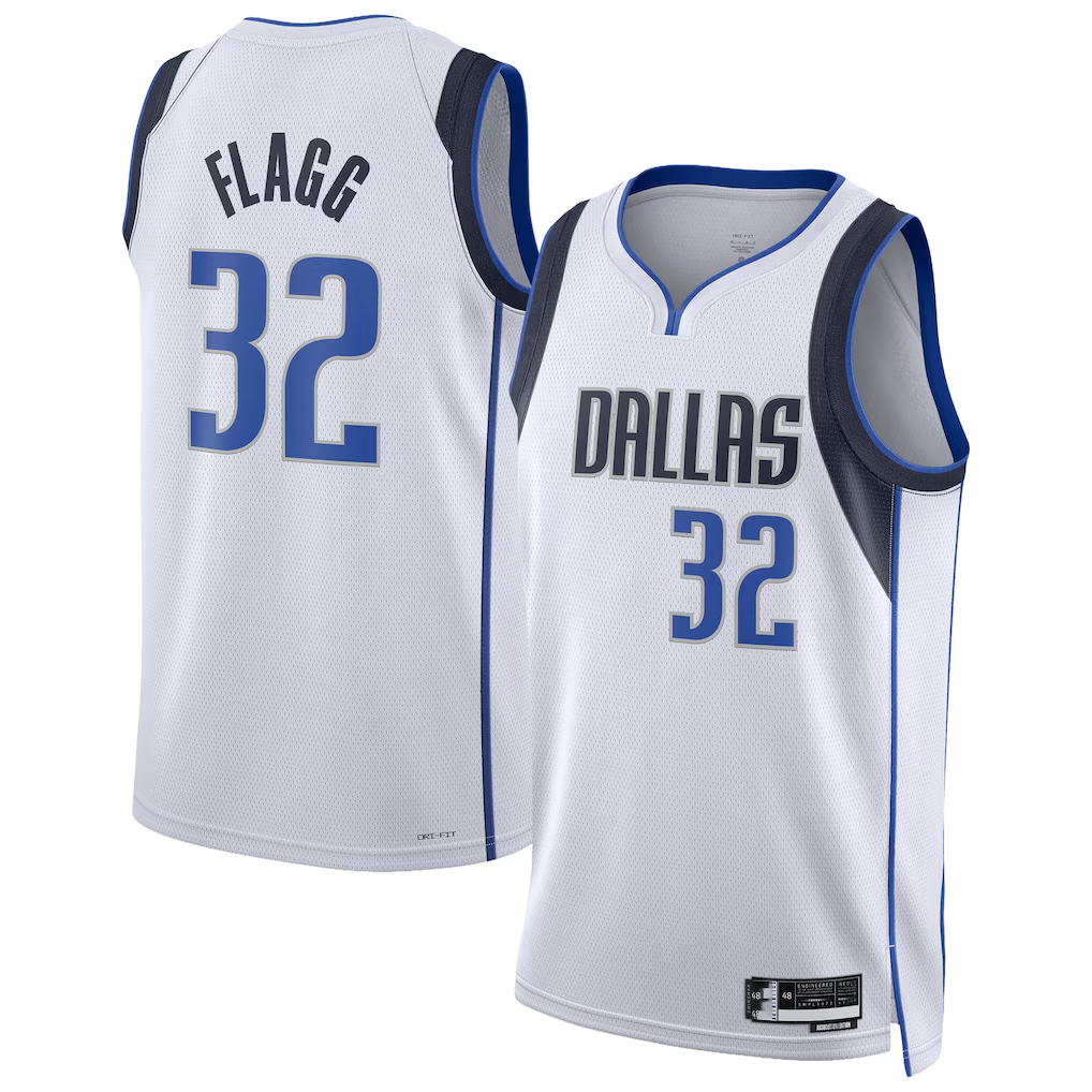Ldoa D.Mavericks #32 Cooper Flagg White Swingman Player Jerseys - Association Edition