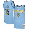 Ldoa D.Nuggets #15 Nikola Jokic Mitchell & Ness Light Blue 2016-17 Swingman Jerseys
