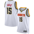Ldoa D.Nuggets #15 Nikola Jokic White Swingman Jerseys - Association Edition