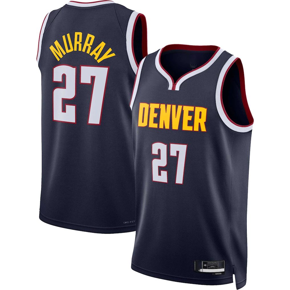 Ldoa D.Nuggets #27 Jamal Murray Navy Swingman Jerseys - Icon Edition