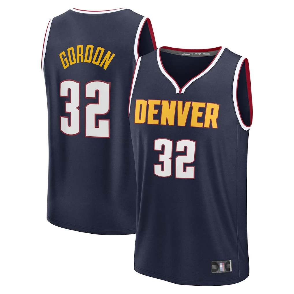 Ldoa D.Nuggets #32 Aaron Gordon Navy Fast Break Replica Player Jerseys - Icon Edition