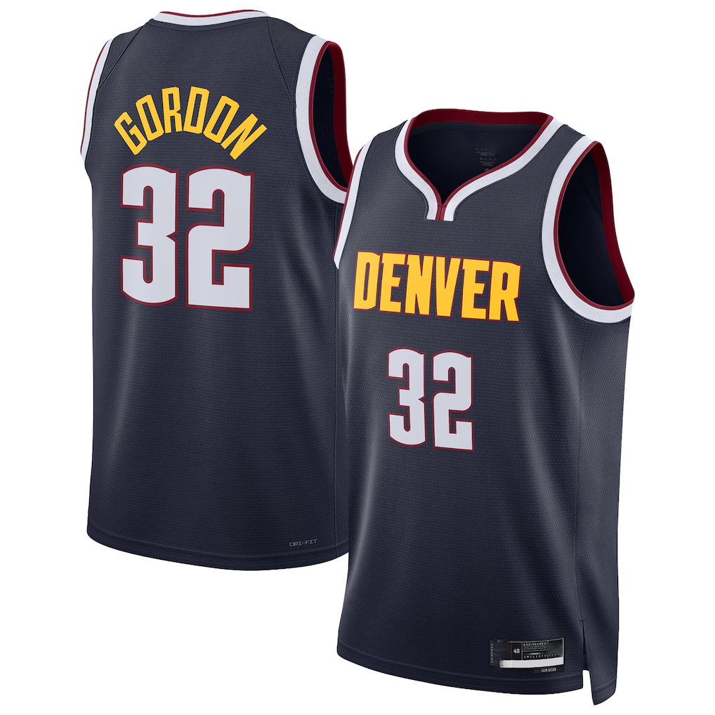Ldoa D.Nuggets #32 Aaron Gordon Navy Swingman Jerseys - Icon Edition