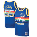 Ldoa D.Nuggets #55 Dikembe Mutombo Mitchell & Ness Blue 199192 Hardwood Classics Swingman Jerseys