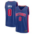 Ldoa D.Pistons #0 Jalen Duren  Blue Fast Break Replica Jerseys - Icon Edition