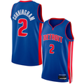 Ldoa D.Pistons #2 Cade Cunningham Blue Swingman Jerseys - Icon Edition