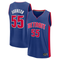Ldoa D.Pistons #55 Duncan Robinson  Blue Fast Break Jerseys - Icon Edition