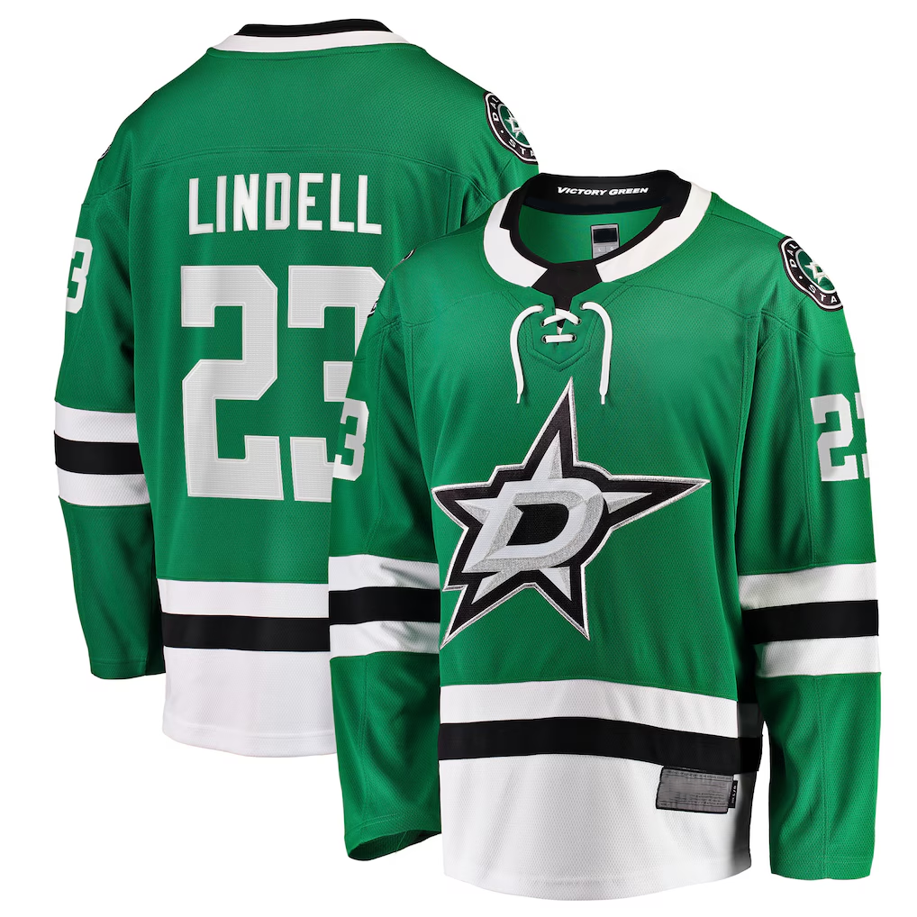 Tuec D.Stars #23 Esa Lindell Kelly Green Breakaway Jerseys