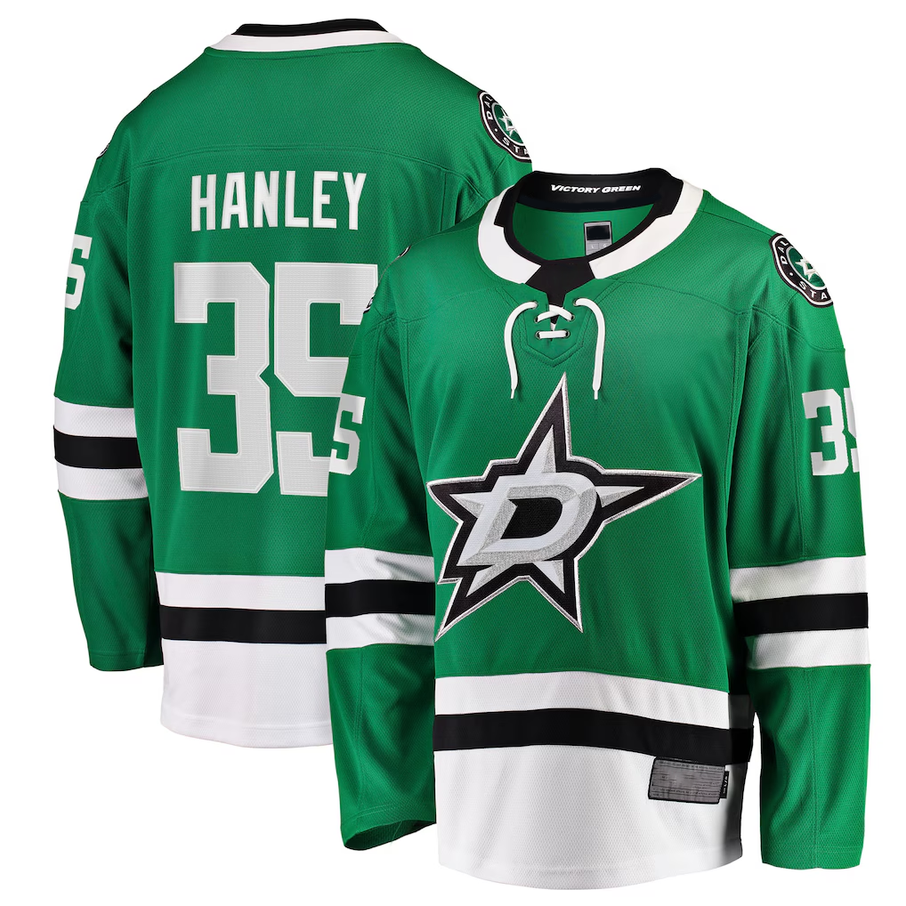 Tuec D.Stars #35 Joel Hanley Kelly Green Breakaway Player Jerseys