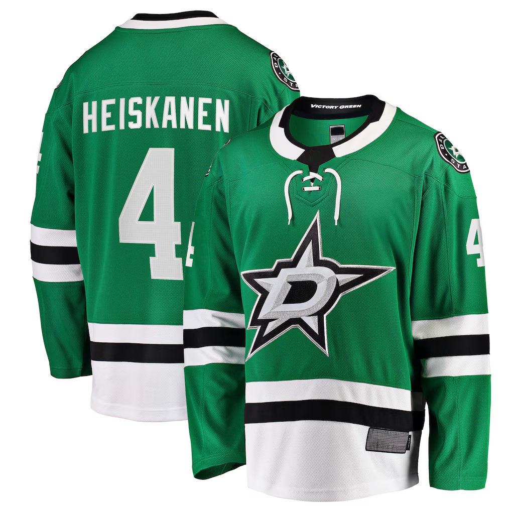 Tuec D.Stars #4 Miro Heiskanen Kelly Green Team Color Breakaway Player Jerseys