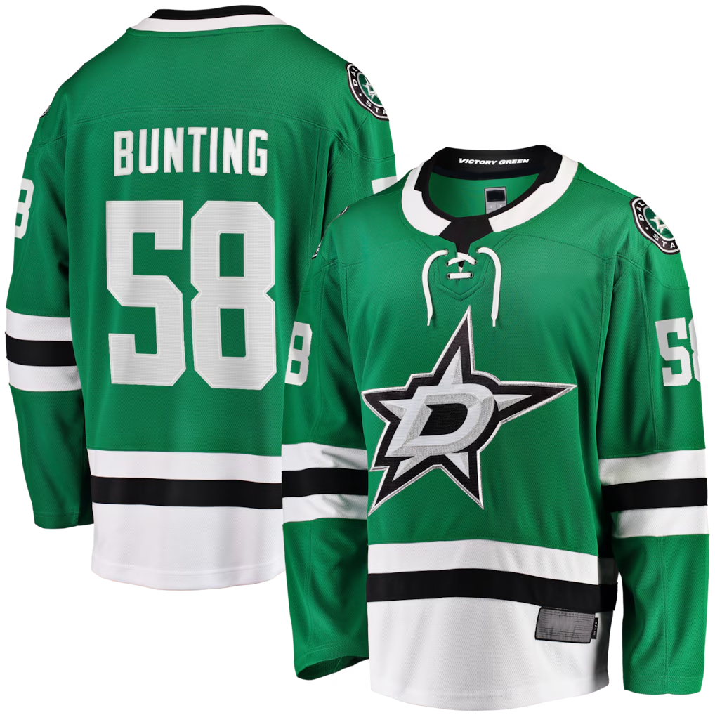Tuec D.Stars #58 Michael Bunting Kelly Green Home Breakaway Jerseys