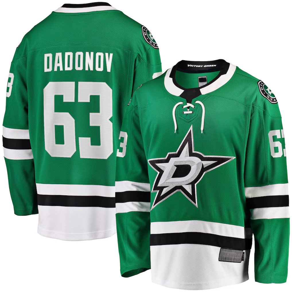 Tuec D.Stars #63 Evgenii Dadonov Green Home Breakaway Jerseys