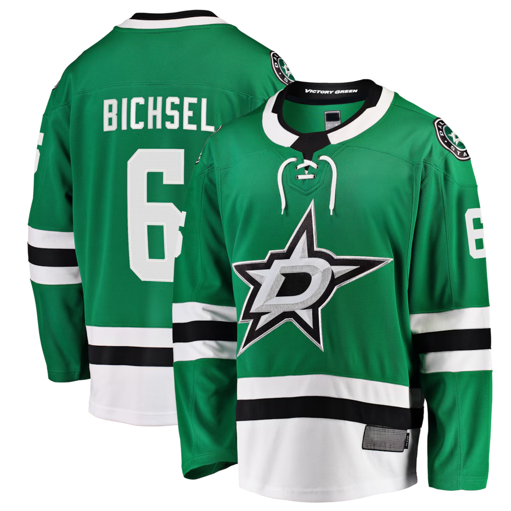 Tuec D.Stars #6 Lian Bichsel Kelly Green Home Breakaway Jerseys