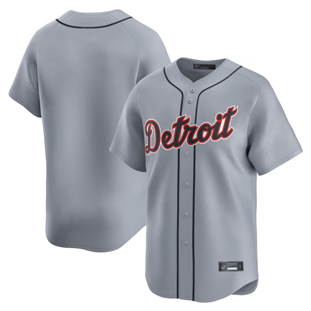 Ldoa D.Tigers Gray Home Limited Blank Player Stitched Jerseys