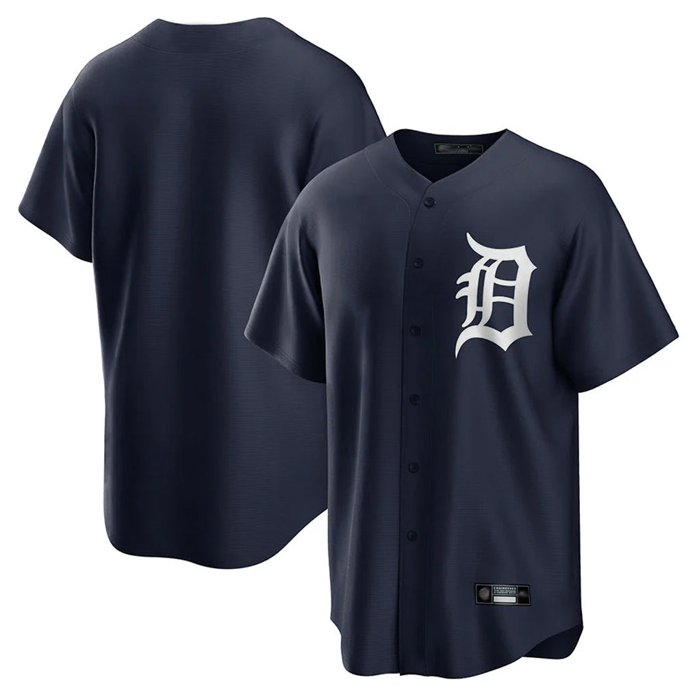 Ldoa D.Tigers Navy Game Home Blank Player Stitched Jerseys