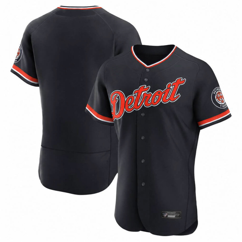 Ldoa D.Tigers Navy Limited Elite Home Game Blank Player Stitched Jerseys