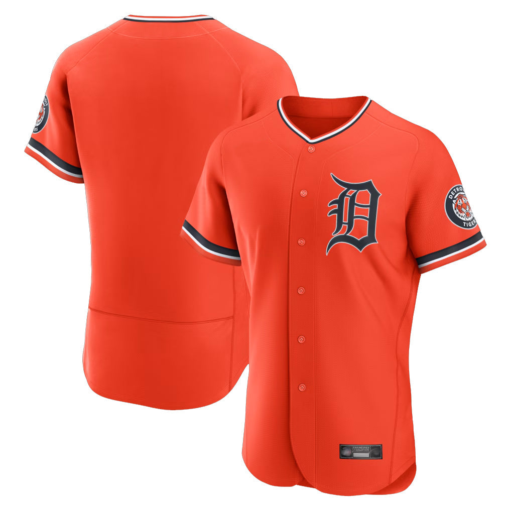 Ldoa D.Tigers Orange Limited Elite Home Blank Player Stitched Jerseys