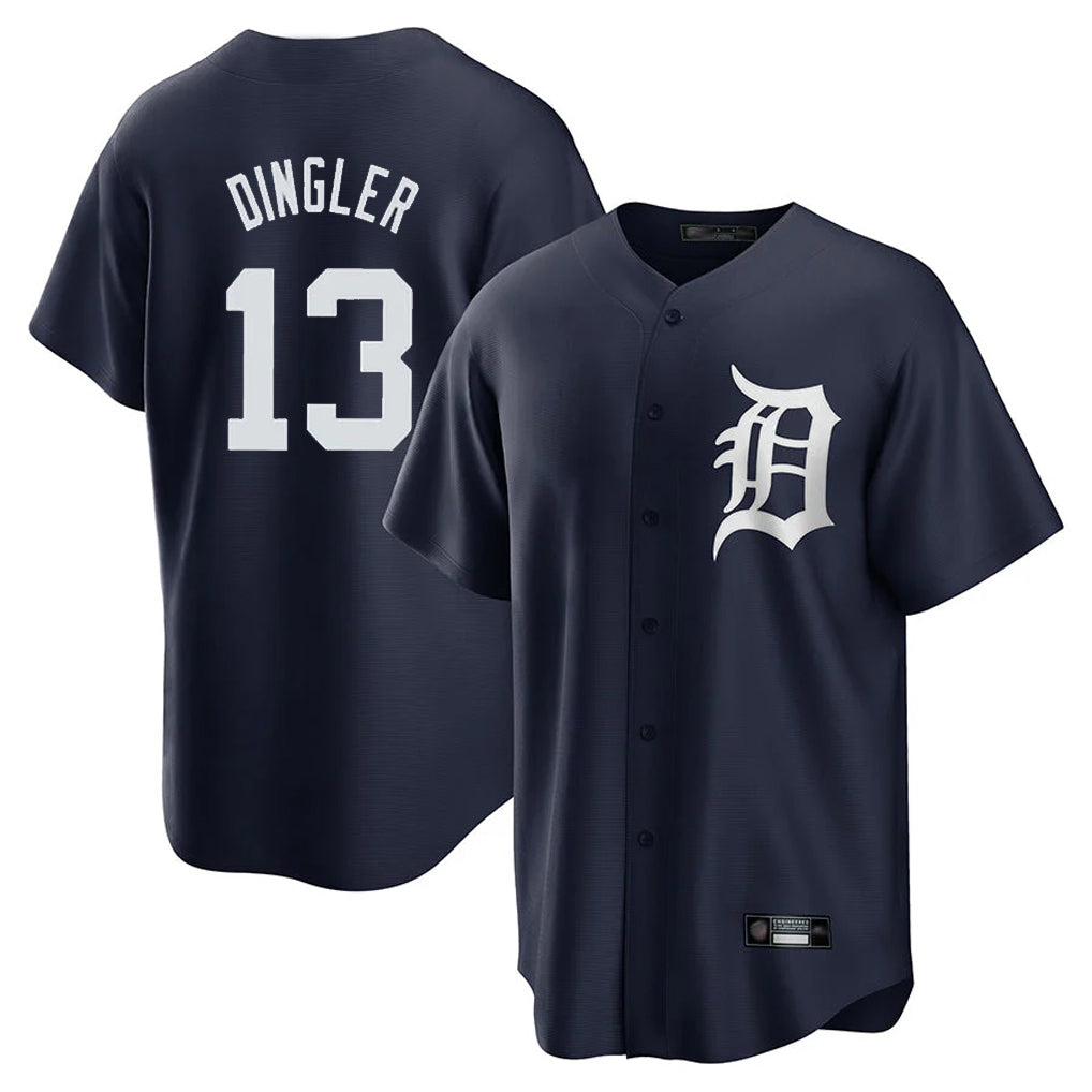 Ldoa D.Tigers #13 Dillon Dingler Player Navy Game Home Stitched Jerseys