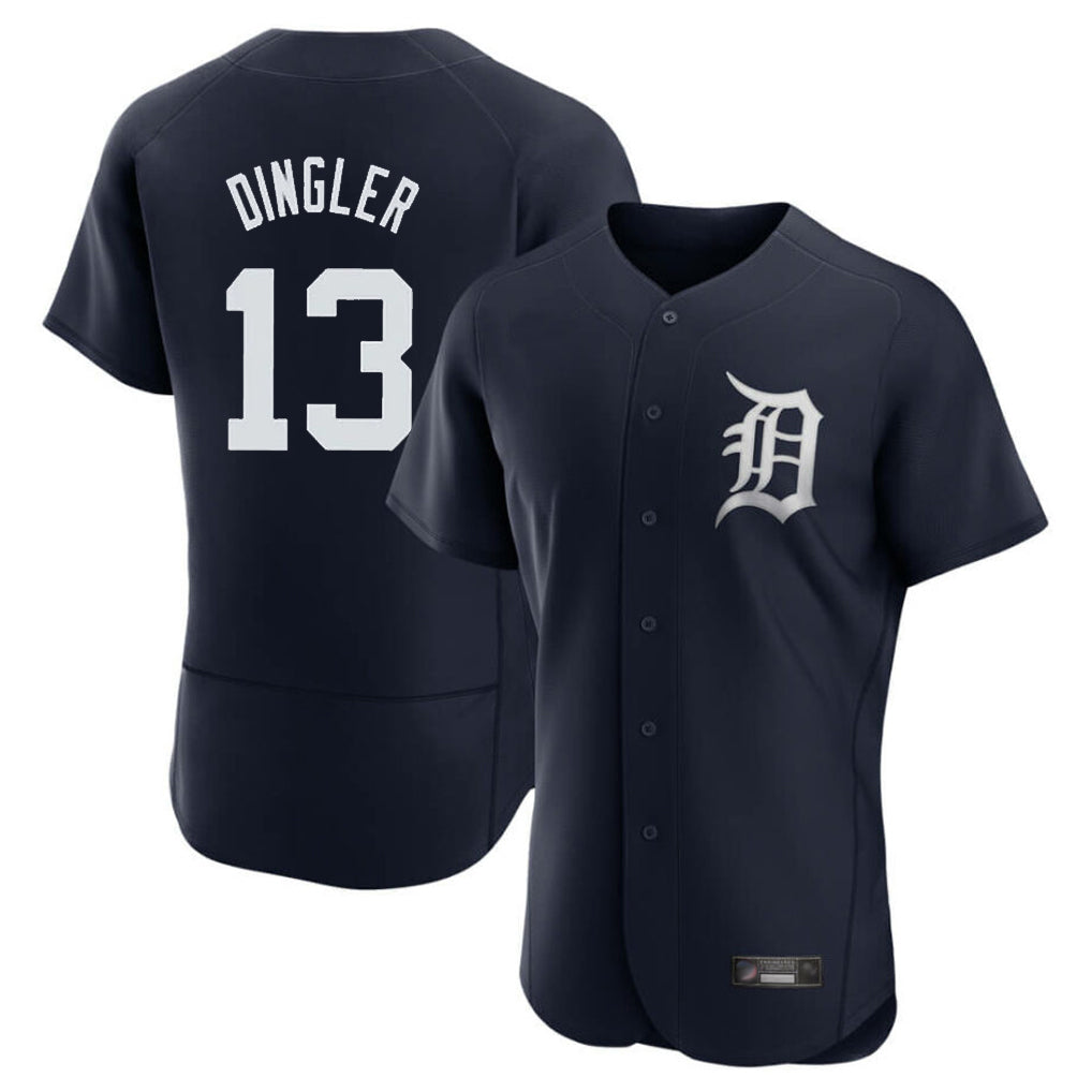 Ldoa D.Tigers #13 Dillon Dingler Player Navy Limited Elite Home Stitched Jerseys