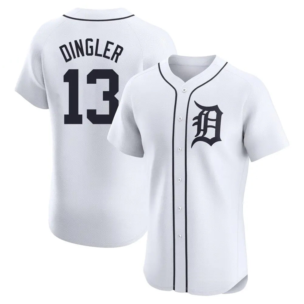 Ldoa D.Tigers #13 Dillon Dingler Player White Limited Elite Home Stitched Jerseys