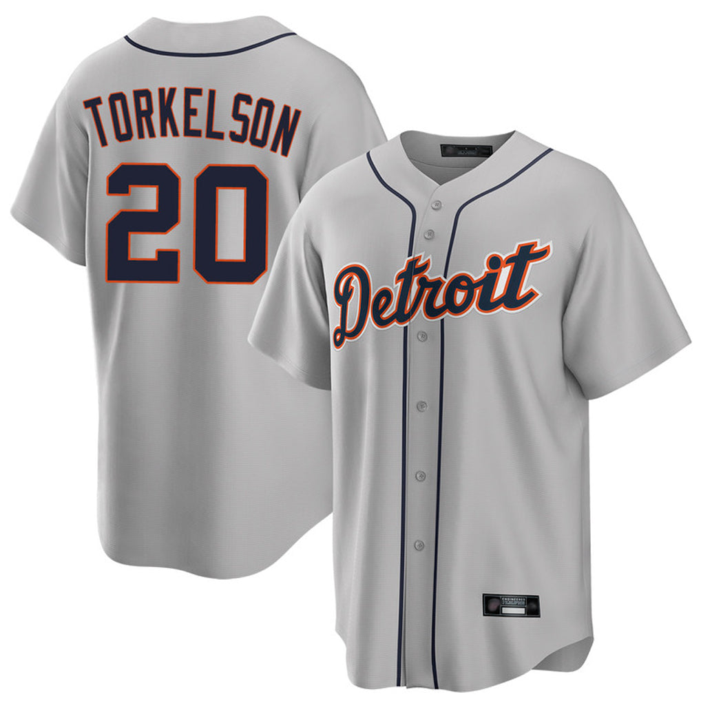 Ldoa D.Tigers #20 Spencer Torkelson Player Gray Home Game Stitched Jerseys