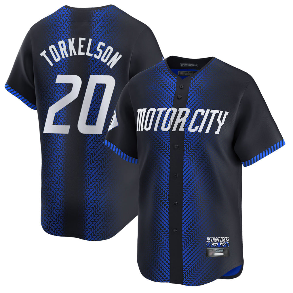 Ldoa D.Tigers #20 Spencer Torkelson Player Navy City Connect Home Limited Stitched Jerseys