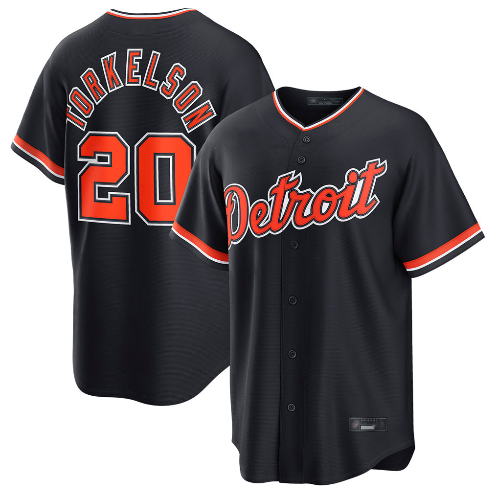 Ldoa D.Tigers #20 Spencer Torkelson Player Navy Home Game Stitched Jerseys