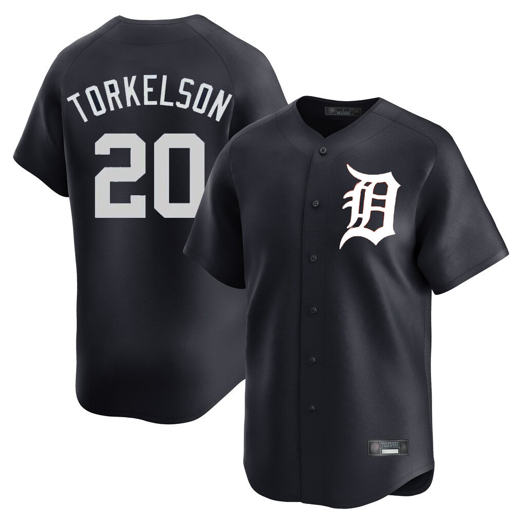 Ldoa D.Tigers #20 Spencer Torkelson Player Navy Home Limited Game Stitched Jerseys