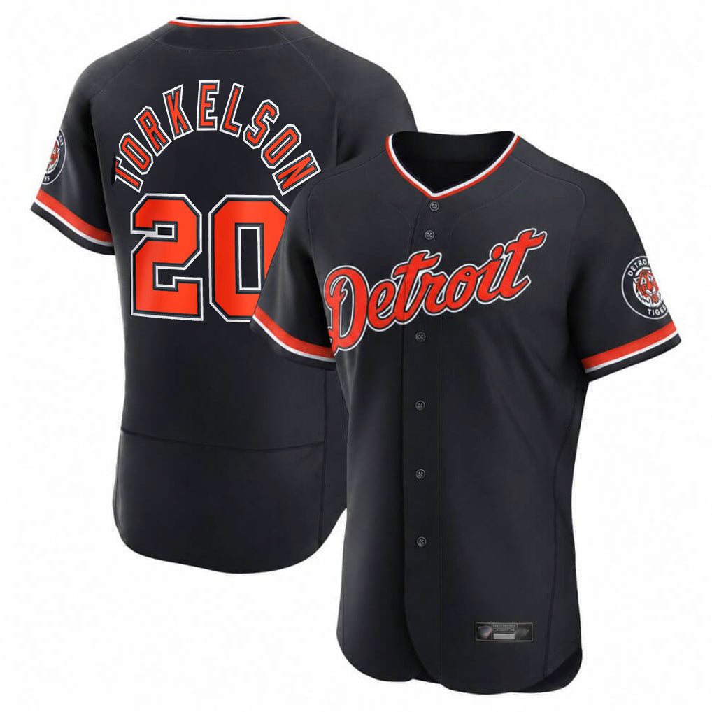 Ldoa D.Tigers #20 Spencer Torkelson Player Navy Limited Elite Home Game Stitched Jerseys