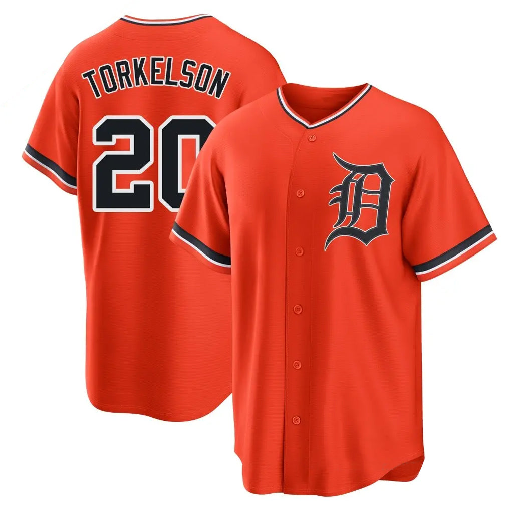 Ldoa D.Tigers #20 Spencer Torkelson Player Orange Home Game Stitched Jerseys