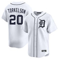Ldoa D.Tigers #20 Spencer Torkelson Player White Home Limited Stitched Jerseys