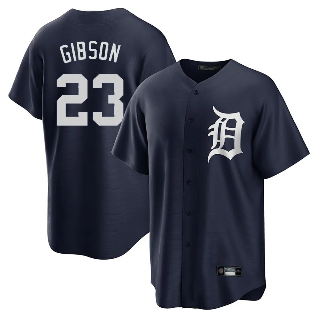 Ldoa D.Tigers #23 Kirk Gibson Player Navy Game Home Stitched Jerseys