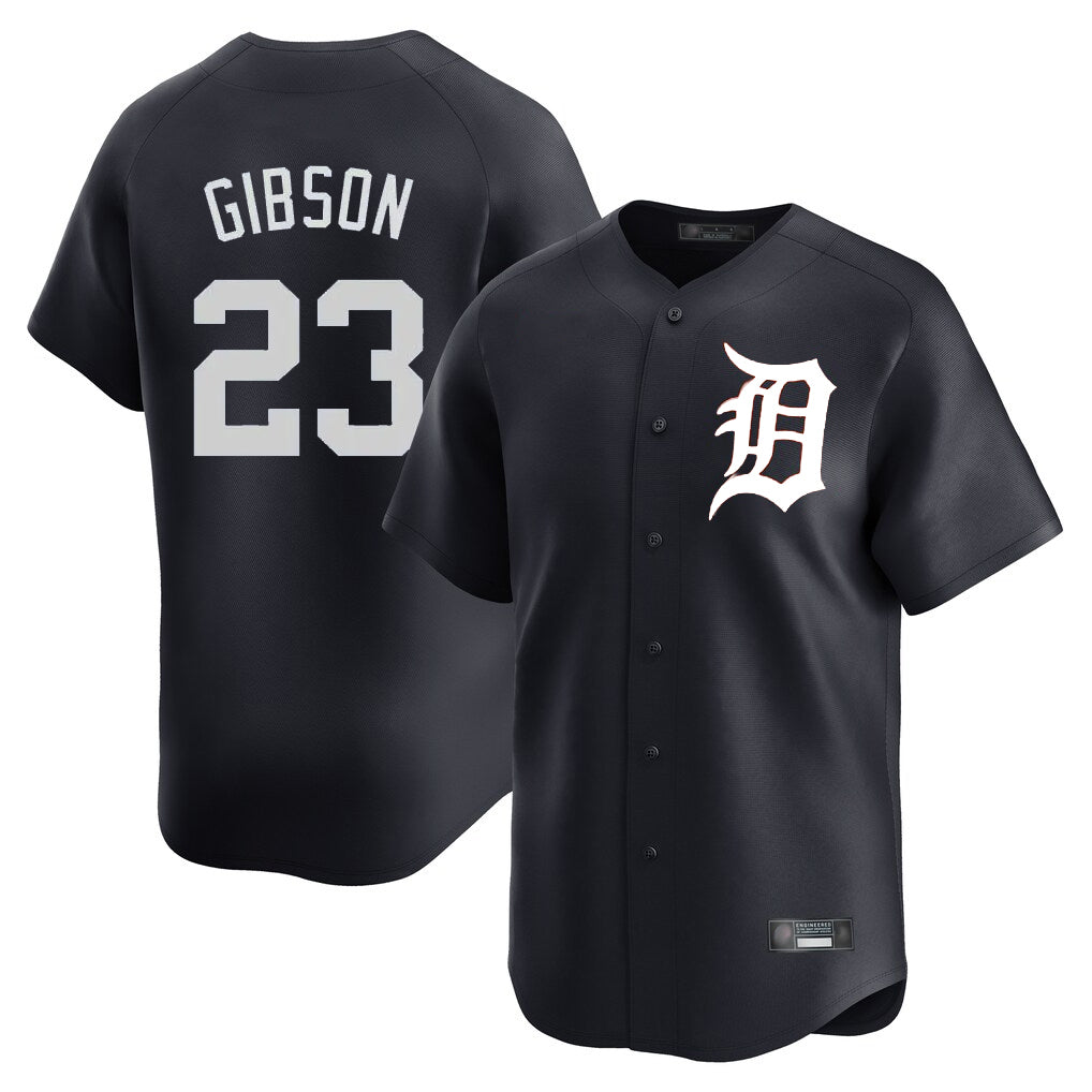 Ldoa D.Tigers #23 Kirk Gibson Player Navy Home Limited Game Stitched Jerseys