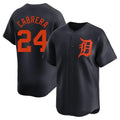 Ldoa D.Tigers #24 Miguel Cabrera Player Navy Home Limited Stitched Jerseys