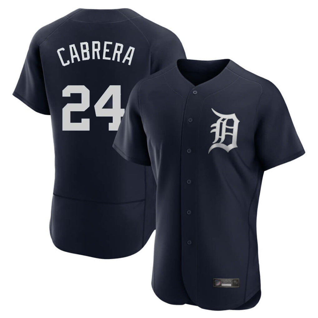 Ldoa D.Tigers #24 Miguel Cabrera Player Navy Limited Elite Home Stitched Jerseys