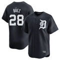 Ldoa D.Tigers #28 Javier B¡§¡éez Player Navy Home Limited Game Stitched Jerseys
