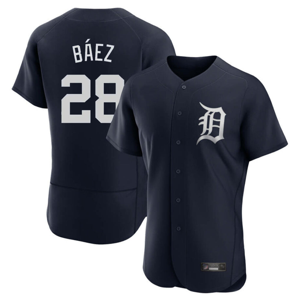 Ldoa D.Tigers #28 Javier B¡§¡éez Player Navy Limited Elite Home Stitched Jerseys