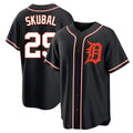 Ldoa D.Tigers #29 Tarik Skubal Player Black Fashion Out Home Game Stitched Jerseys