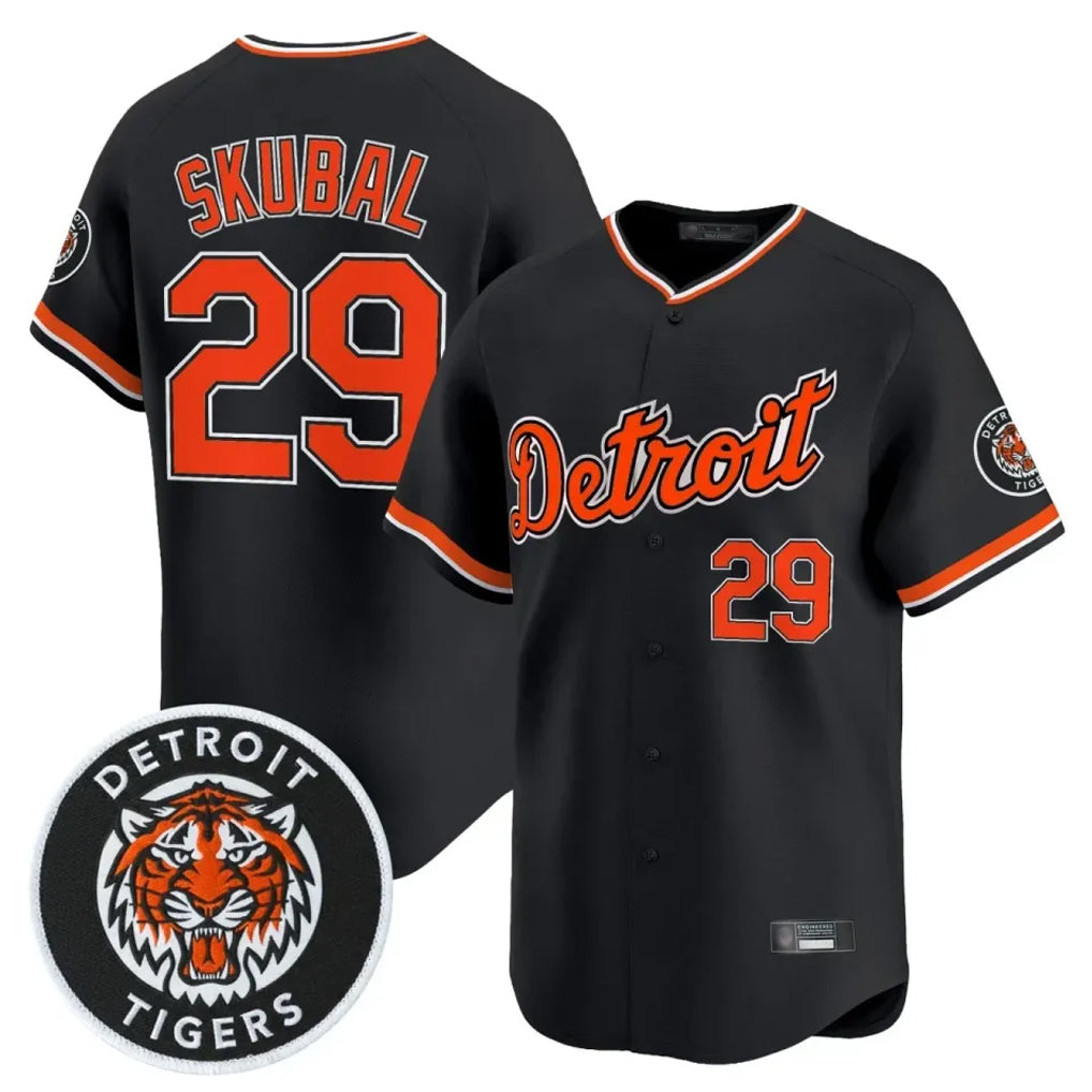 Ldoa D.Tigers #29 Tarik Skubal Player Black Limited Home Stitched Jerseys