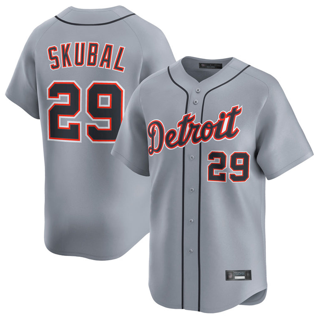 Ldoa D.Tigers #29 Tarik Skubal Player Gray Home Limited Stitched Jerseys