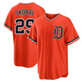 Ldoa D.Tigers #29 Tarik Skubal Player Orange Home Game Stitched Jerseys